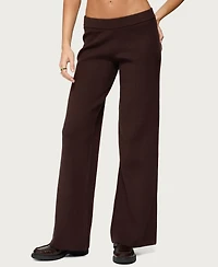 Edikted Women's Lorie Wide Leg Knit Pants