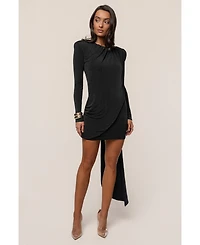 Jluxlabel Women's Midnight Draped Mini Dress