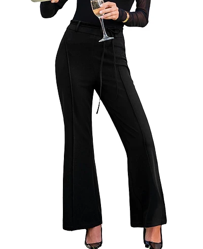 Cupshe Women's Spotlight Ready Black Pants