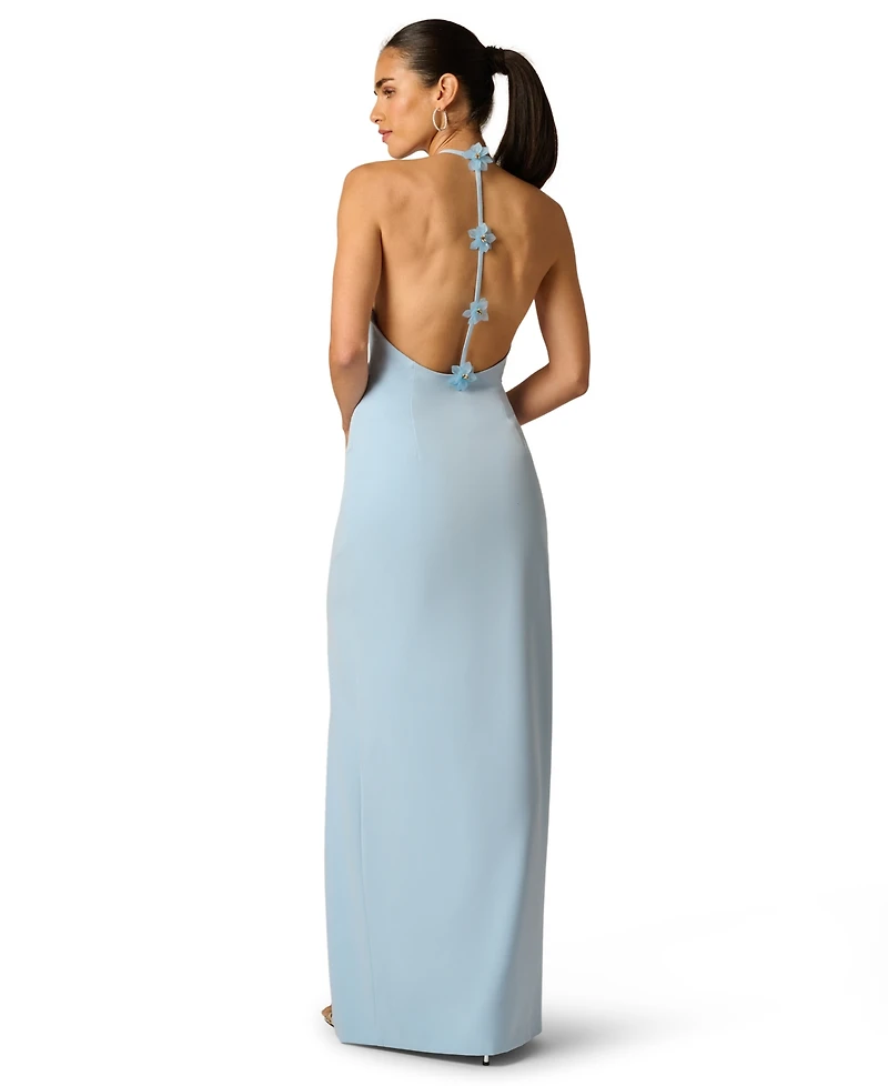 Adrianna Women's Stretch Halter Neck Ball Gown