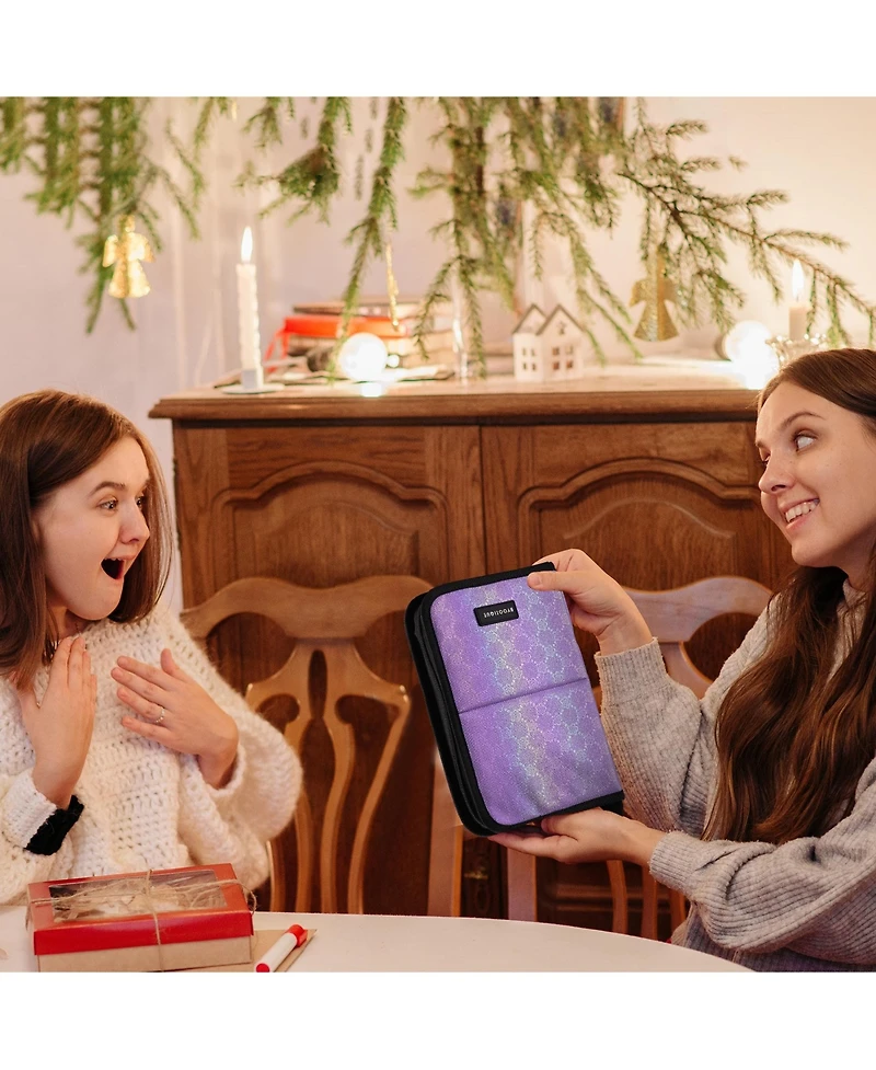 Byootique Makeup Brush Holder Bag Foldable Cosmetic Case ForgetMeNot