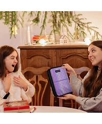 Byootique Makeup Brush Holder Bag Foldable Cosmetic Case ForgetMeNot