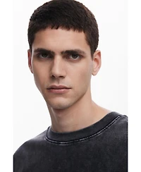 Desigual Men's Denim T-shirt Mickey Mouse