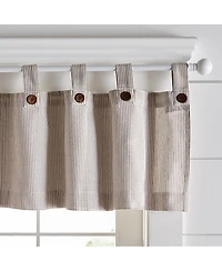Elrene Home Fashions Tucker Ticking Stripe Window Valance