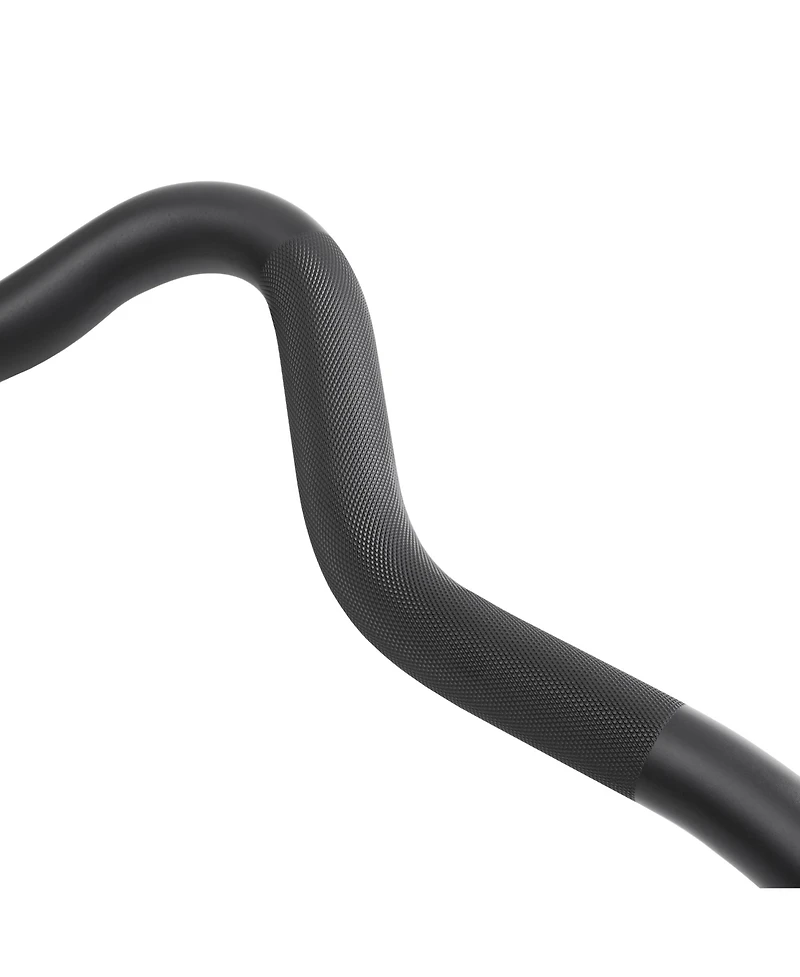 Philosophy Gym 47" Super Curl Olympic Barbell -9.5KG 28mm Grip 400LB Capacity 4 Needle Bearing 2" Weightlifting Bar