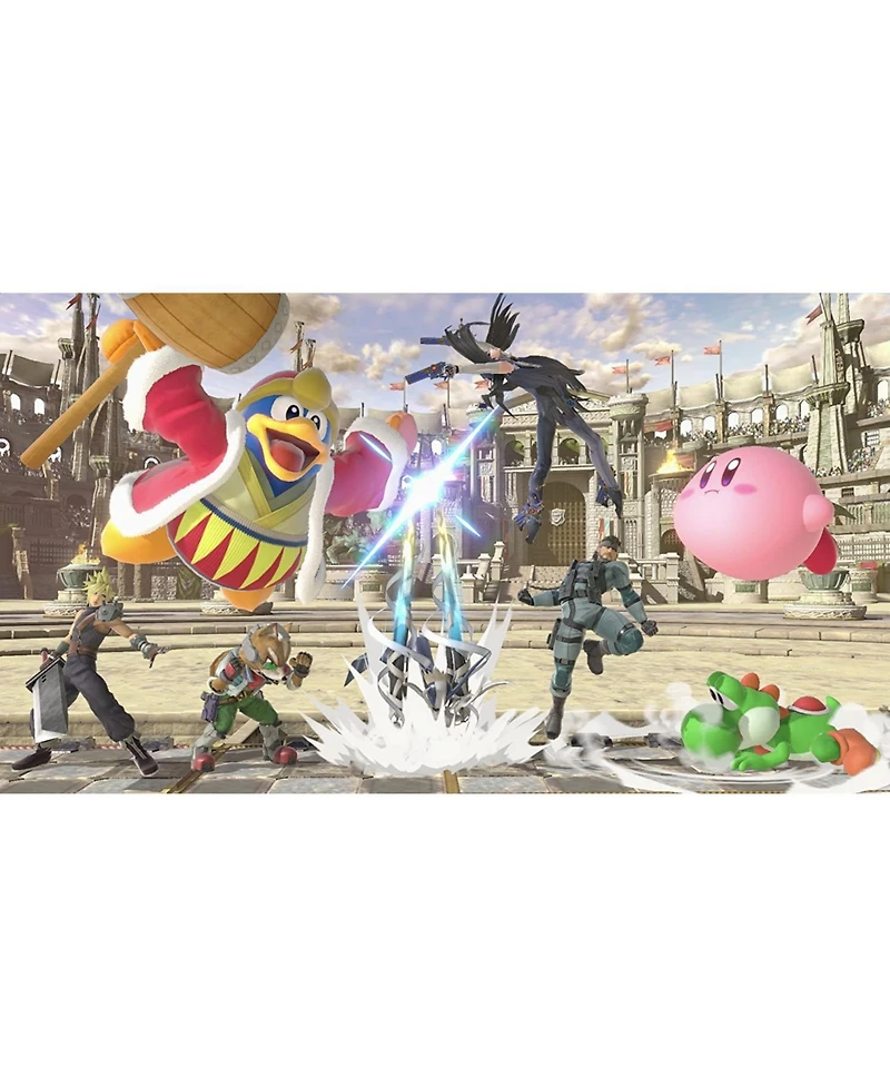 Nintendo Super Smash Bros Ultimate, Pro Controller and MightySkins Code Bundle for Switch