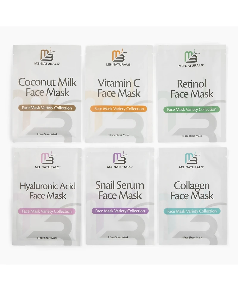 M3 Face Sheet Masks, 6 pack