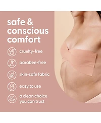 M3 Boob Lift Tape for Women Invisible Sweat Proof Stretchable Bra Tape for Strapless Dresses with Silicone Nipple Covers