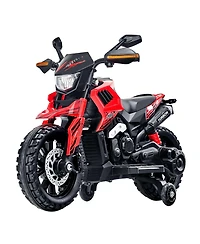 Sugift 12V Kids Electric Motorcycle with Detachable Training Wheels