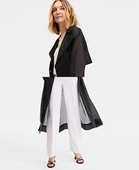 I.n.c. International Concepts Women's Sheer Trench Coat, Macy's Exclusive
