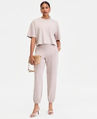I.n.c. International Concepts Women's Off Duty Pull-On Jogger Pant