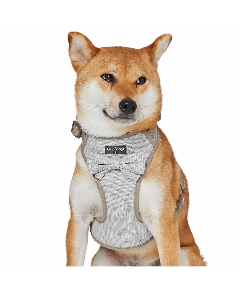 Blueberry Pet Textured Tweed Dog Harness Vest