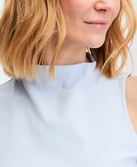 I.n.c. International Concepts Women's High-Neck Rib-Knit Sleeveless Top, Macy's Exclusive