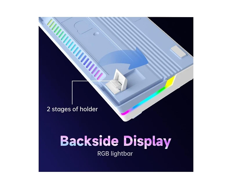 Risokeys 98-Key Mechanical Keyboard Wired Hot Swappable Red Switches, Rgb Backlit for Gaming & Office