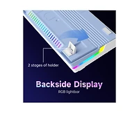 Risokeys 98-Key Mechanical Keyboard Wired Hot Swappable Red Switches, Rgb Backlit for Gaming & Office