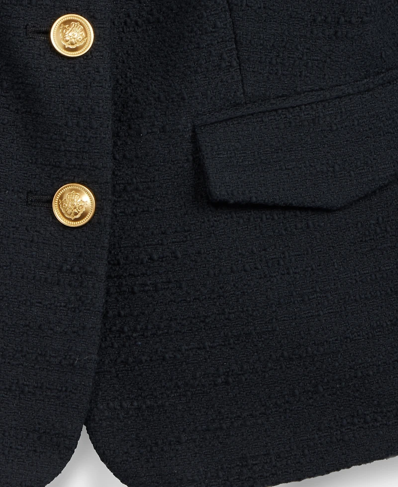 I.n.c. International Concepts Women's Collarless Cotton Tweed Jacket, Macy's Exclusive