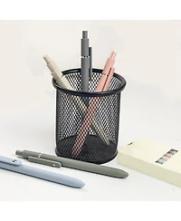 Htutwoo 5Pcs Gel Pens, 0.5mm Black Ink Pens with Smooth Writing