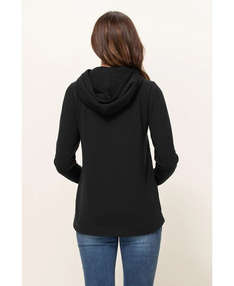 Hello Miz Maternity Half Zip Hoodie