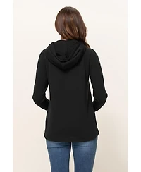 Hello Miz Maternity Half Zip Hoodie