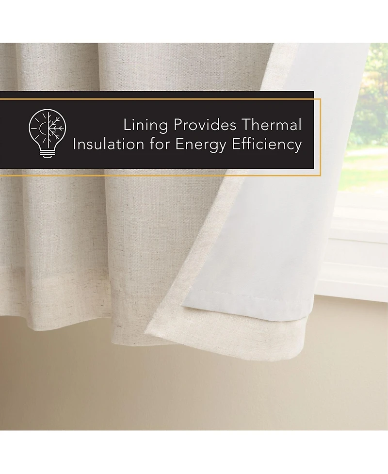 Town & Country Luxe Arlo Solid Linen 100% Blackout