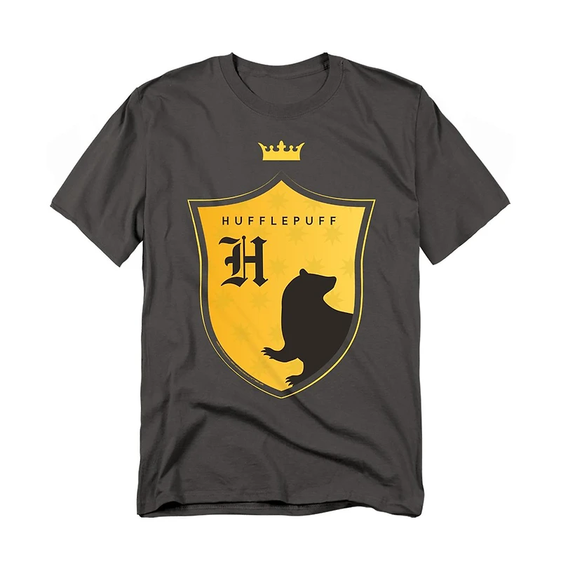 Harry Potter Big & Tall Hufflepuff H Shield Crest T Shirt
