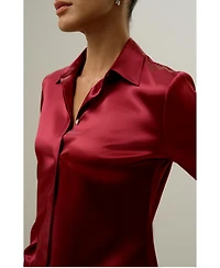 Lilysilk Women's Elegant Silhouette Silk Shirt