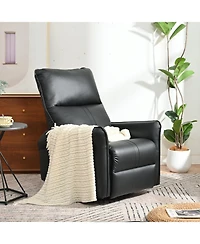 Clihome 270°Power Swivel Rocker Recliner Chair for Adults, Electric Sofa Recliners Living Room, Bedroom,Rv