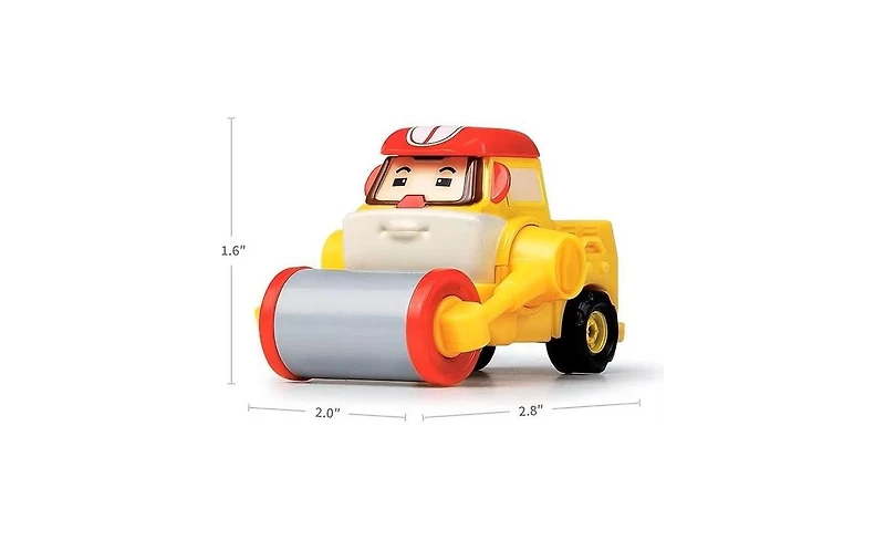 Robocar Poli Die-Cast Cement Mixer Truck Construction Toy