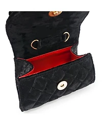 Puttisu Girls Velvet Bloom handbag