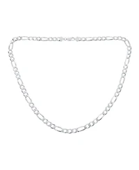 Bling Jewelry Large Solid Heavy .925 Sterling Silver 8mm Figaro Chain Link Necklace Made Italy