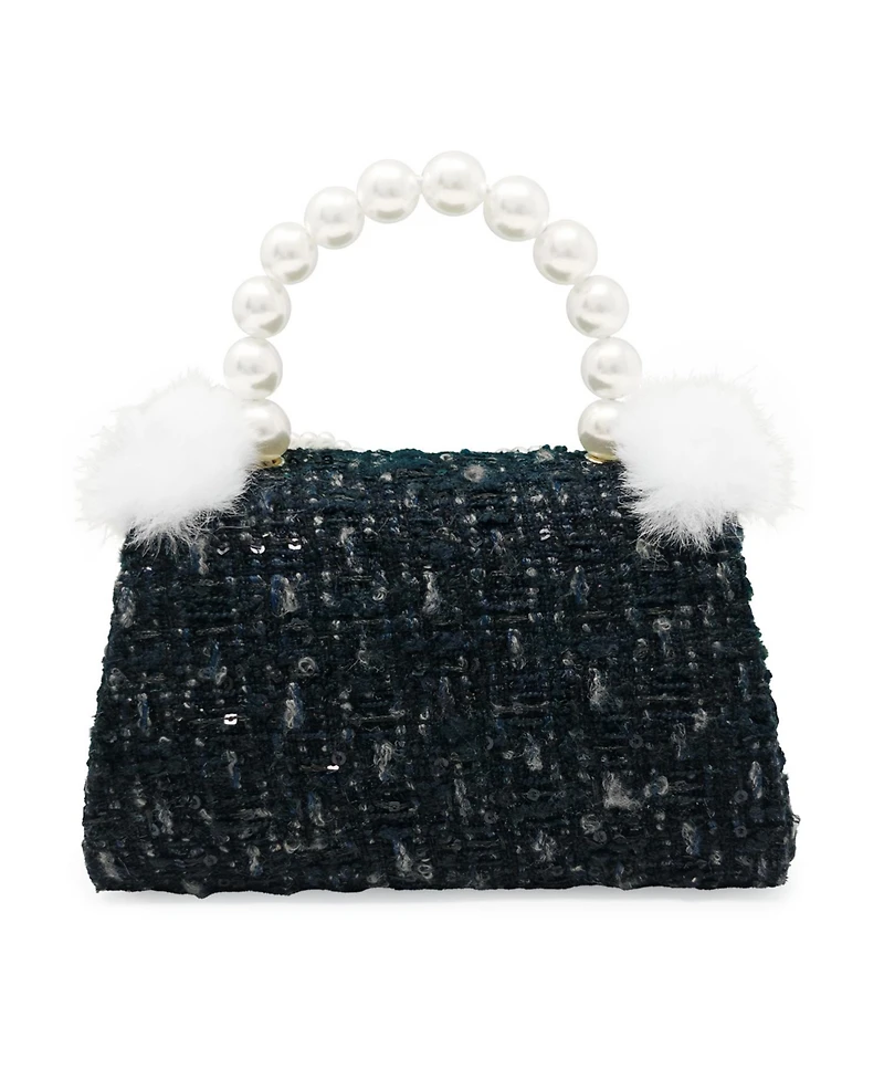 Puttisu Girls Pearl Ribbon Handbag