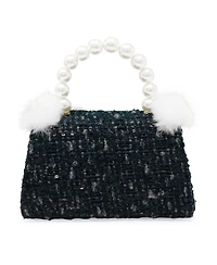 Puttisu Girls Pearl Ribbon Handbag