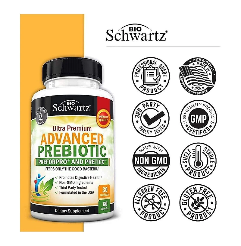 BioSchwartz Advanced Prebiotic 60 Capsules