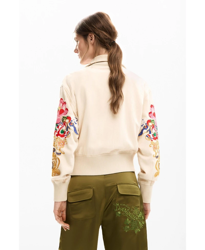 Desigual Women's Patch jacket with flowers