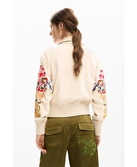 Desigual Women's Patch jacket with flowers