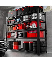 Lovmor 5-Tier 48 in W x 72 in H x 18 in D Adjustable Heavy Duty Metal Shelving Unit