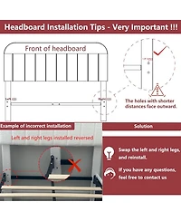 gaomon Queen Size Bed Frame Space Saving, for Living Room