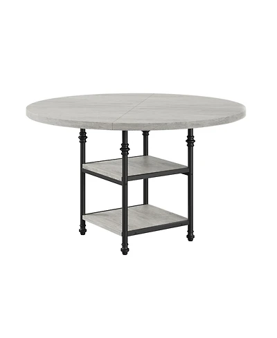 Gaomon 47-Inch Round Dining Table for 4 with 1.2-Inch Thick Board