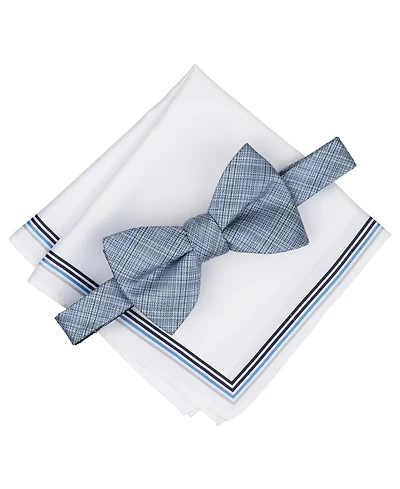 Alfani Men's Bennett Stripe Bow Tie & Pocket Square, 2-Piece Set, Macy's Exclusive