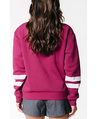 Colourful Rebel Women's Varsity Logo Relaxed Zip Sweat