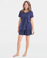 Charter Club Women's Short-Sleeve Pajamas Set, Created for Macy's