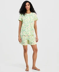 Charter Club Women's Short-Sleeve Pajamas Set, Created for Macy's