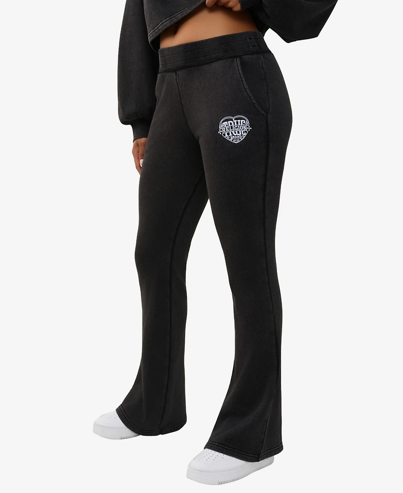 True Religion Women's Washed Herritage Bootcut Pants