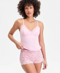 I.n.c International Concepts Women's Lace Back Tank & Shorts Set, Macy's Exclusive