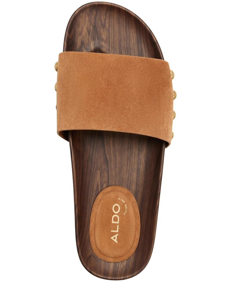 Aldo Women's Rooted Footbed Slip-On Flat Sandals