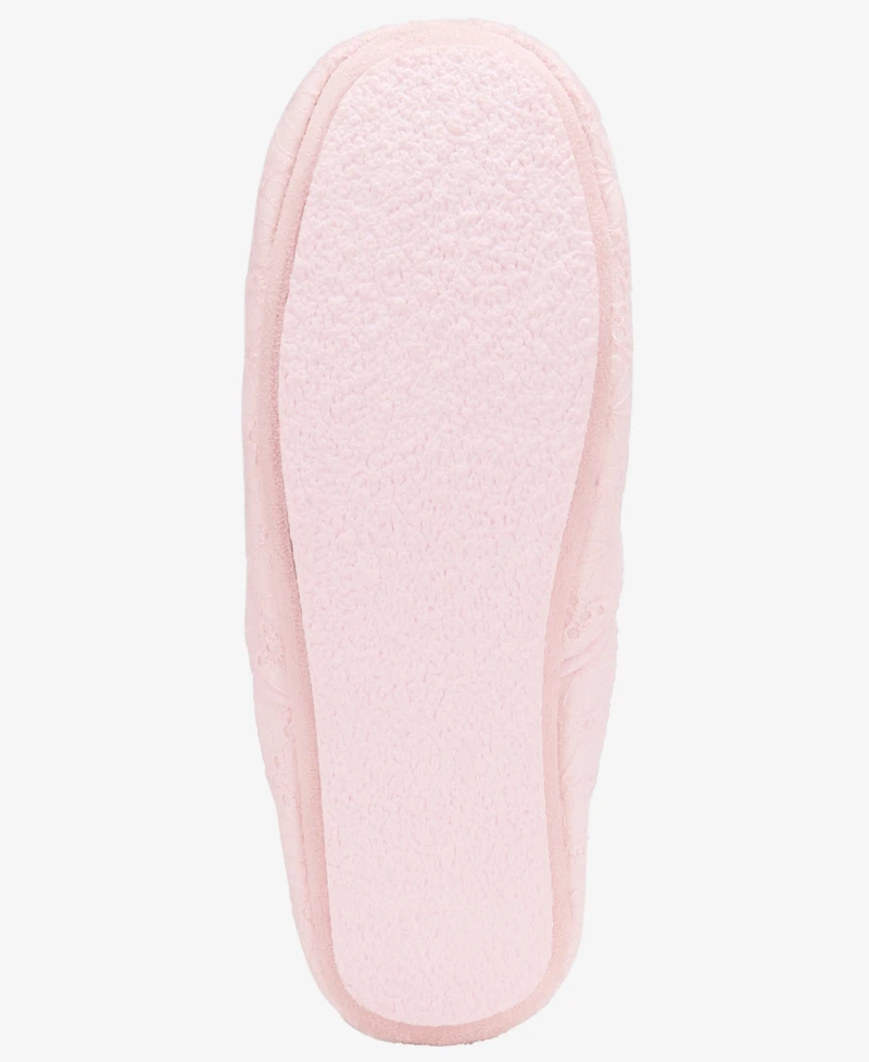 Charter Club Women's Eyelet Round Toe Slippers, Macy's Exclusive