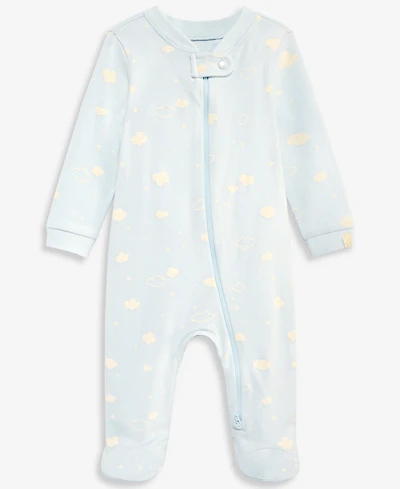 First Impressions Everyday Baby Essentials Boys' Cloud-Print 2-Way Zip Coveralls, Macy's Exclusive