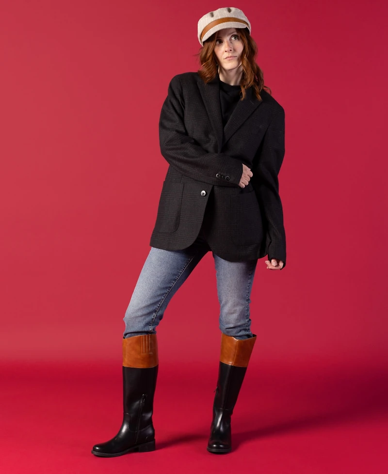 Journee Collection Women's Dressage Round Toe Riding Boots