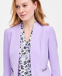 Kasper Women's Seamed Buckle-Trim Cardigan