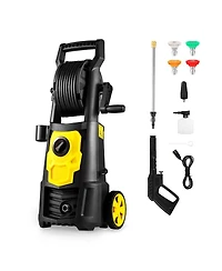 Mecale Electric Pressure Washer, 2000 Psi, 1.76 Gpm Max, 30 ft Hose, 5 Quick-Connect Nozzles, Foam Cannon, Etl Listed